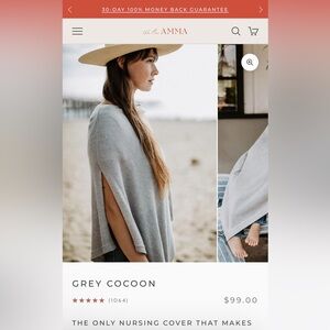 Barely worn nursing cover, non smoker home